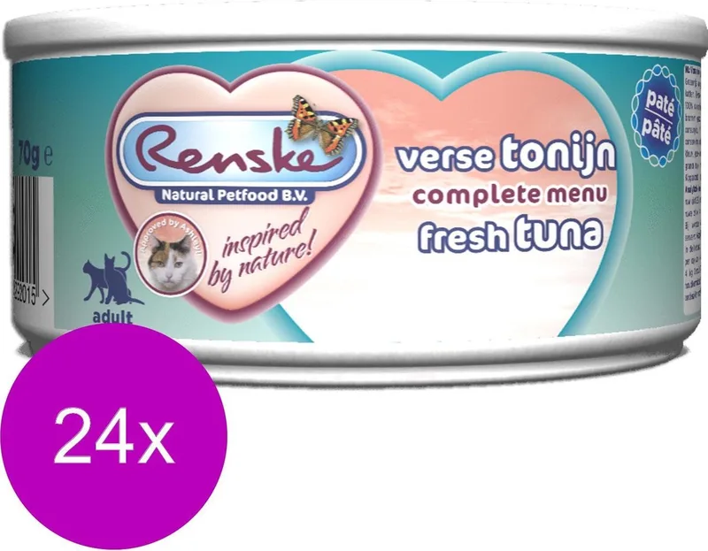 Kat Adult Verse 70 g - Kattenvoer - 24 x Tonijn by Renske – product photo