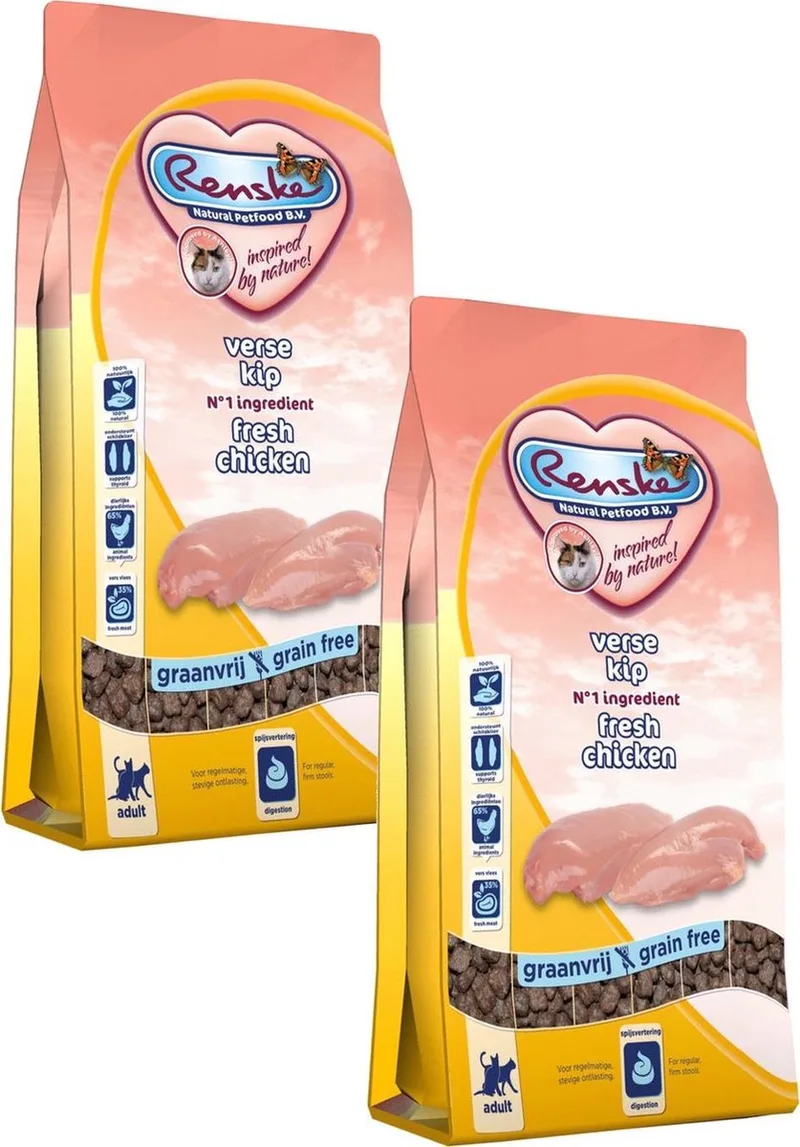 Kat Adult Verse Kip - Kattenvoer - 2 x 6 kg von Renske – Produktfoto