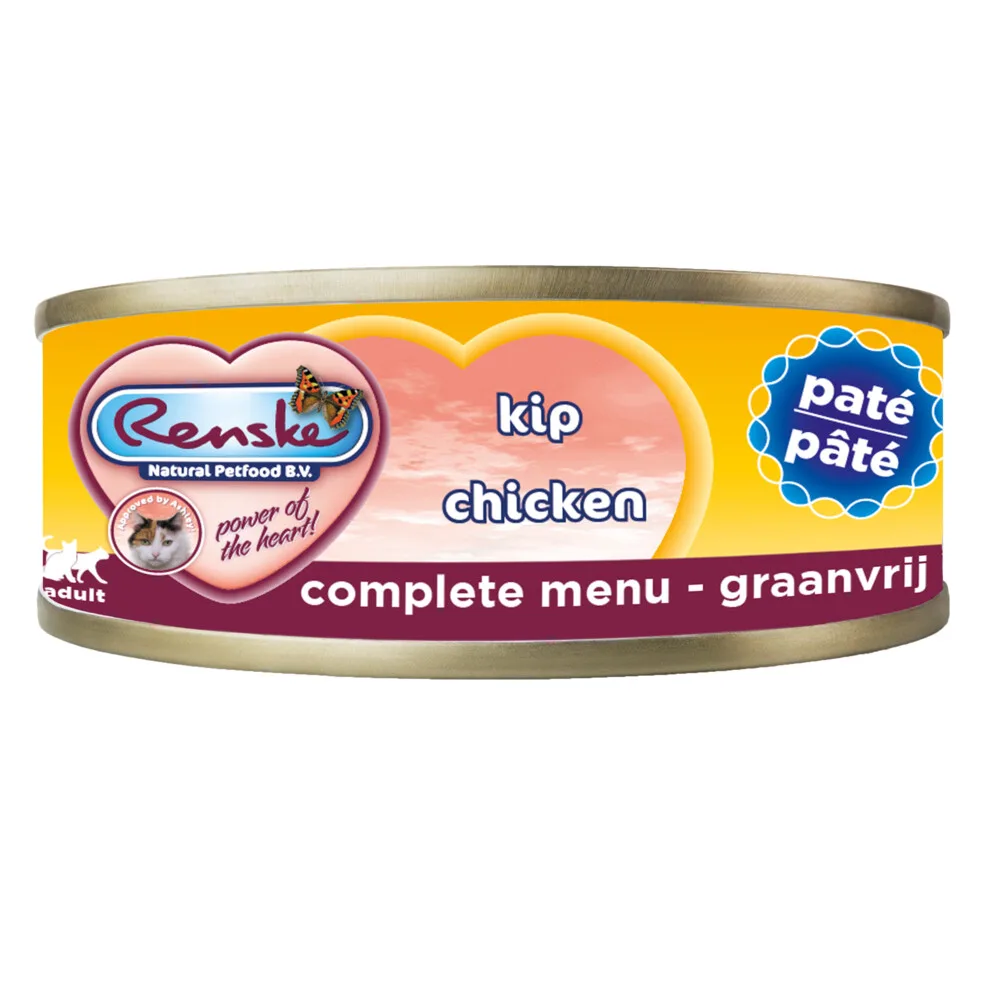 Paté Kattenvoer Nat Kip 70 gr de Renske – photo produit