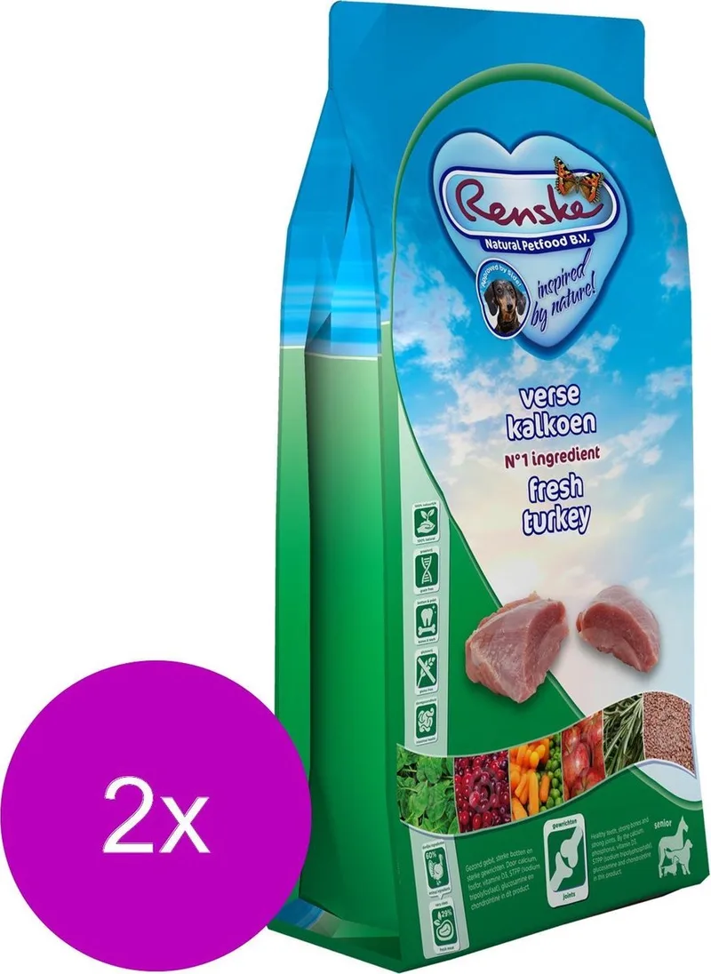 Senior - Hondenvoer - 2 x 12 kg Graanvrij by Renske – product photo