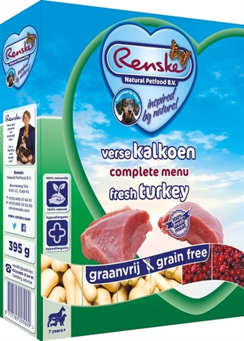 Senior - Kalkoen - Hondenvoer - 10 x 395 g von Renske – Produktfoto