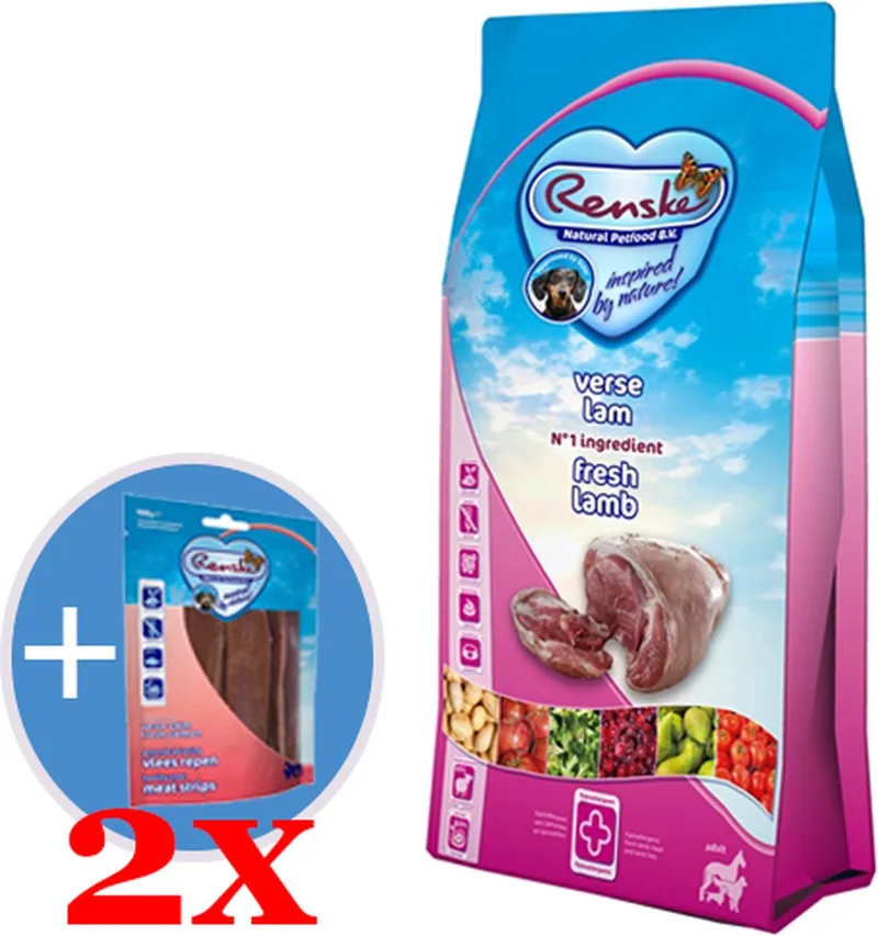 super premium adult lam graanvrij hondenvoer 12 kg de Renske – photo produit