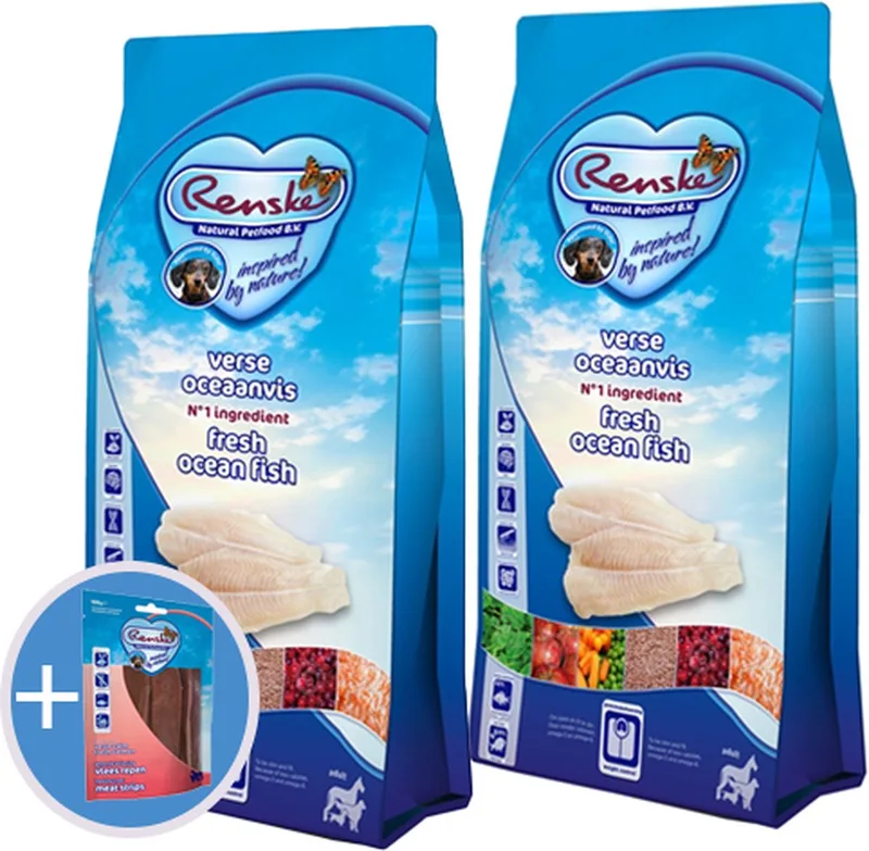 super premium adult oceaanvis hondenvoer 2 x 12 kg de Renske – photo produit