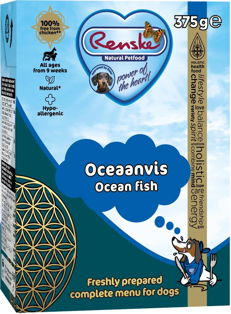 Vers - Tetrapack 375 g - Hondenvoer - Oceaanvis de Renske – photo produit