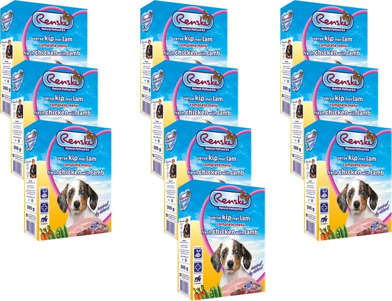 vers vlees puppy kip / lam - 10x395 gr de Renske – photo produit