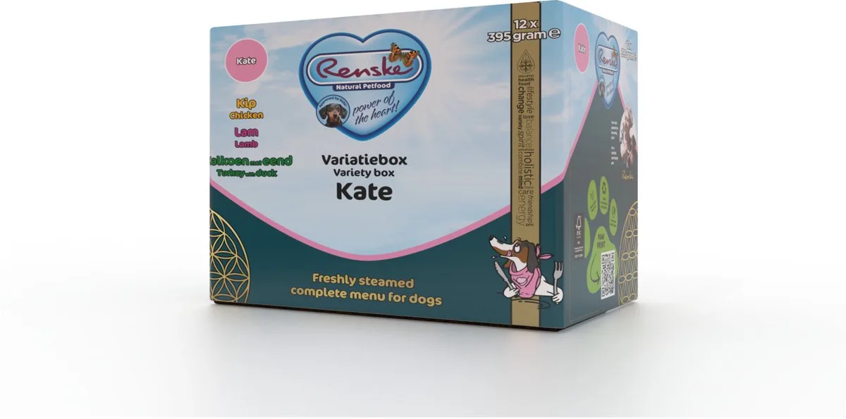 vers vlees variatiebox kate kip / lam / kalkoen en eend de Renske – photo produit
