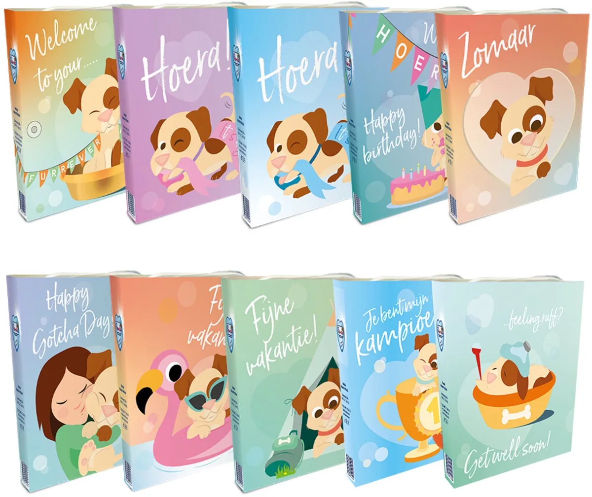 Woef Gift Bundel, 10 Soorten, 3 Per Soort - 30 stuks van Renske – productfoto