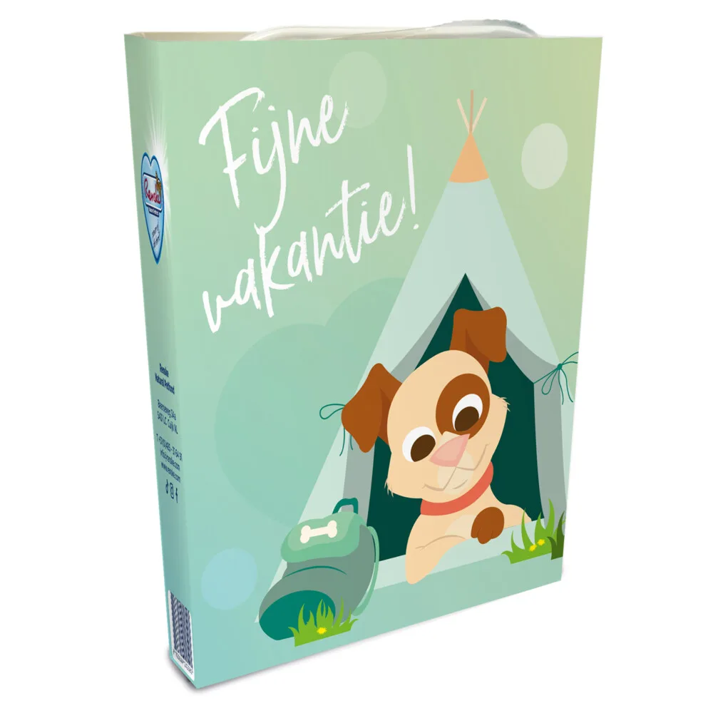 Woef Gift Fijne Vakantie (Neutraal) van Renske – productfoto