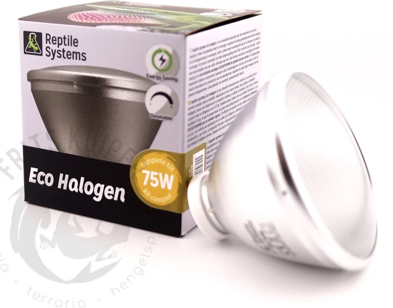 Eco Halogen Spot 75w - Terrarium Halogeen Lamp de Reptile Systems en Blanc – photo produit