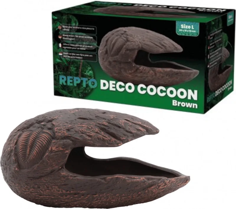 Deco Cocoon Brown - Reptielen schuilplaats de Repto en Color – photo produit