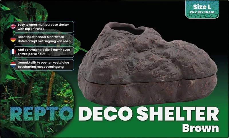 Deco Shelter Brown - Reptielen schuilplaats by Repto in Brown – product photo