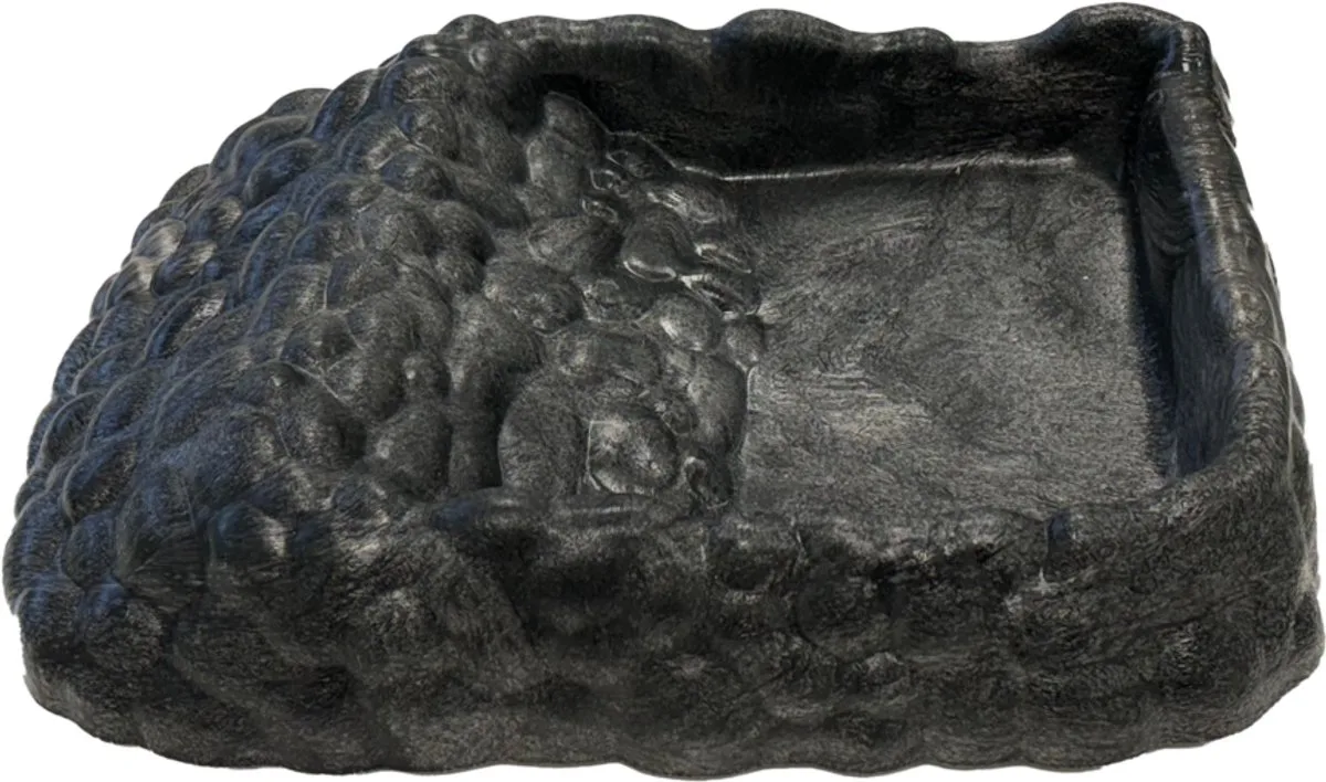 Deco Tortoise Dish Grey XL - Waterbak XL Reptielen by Repto in Grey – product photo