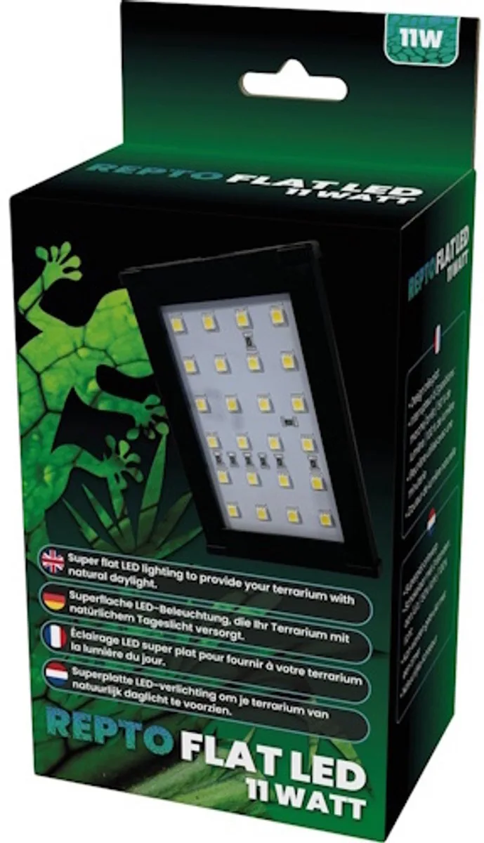 Flat LED Light 11 watt - Terrarium LED Lamp by Repto in Color – product photo