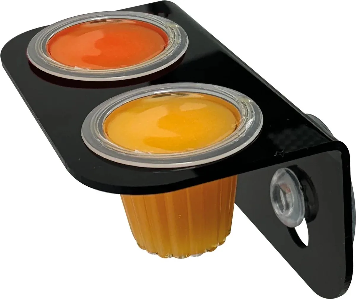 Fruit Snack Twin Holder - Fruit Cups Houder by Repto in Color – product photo