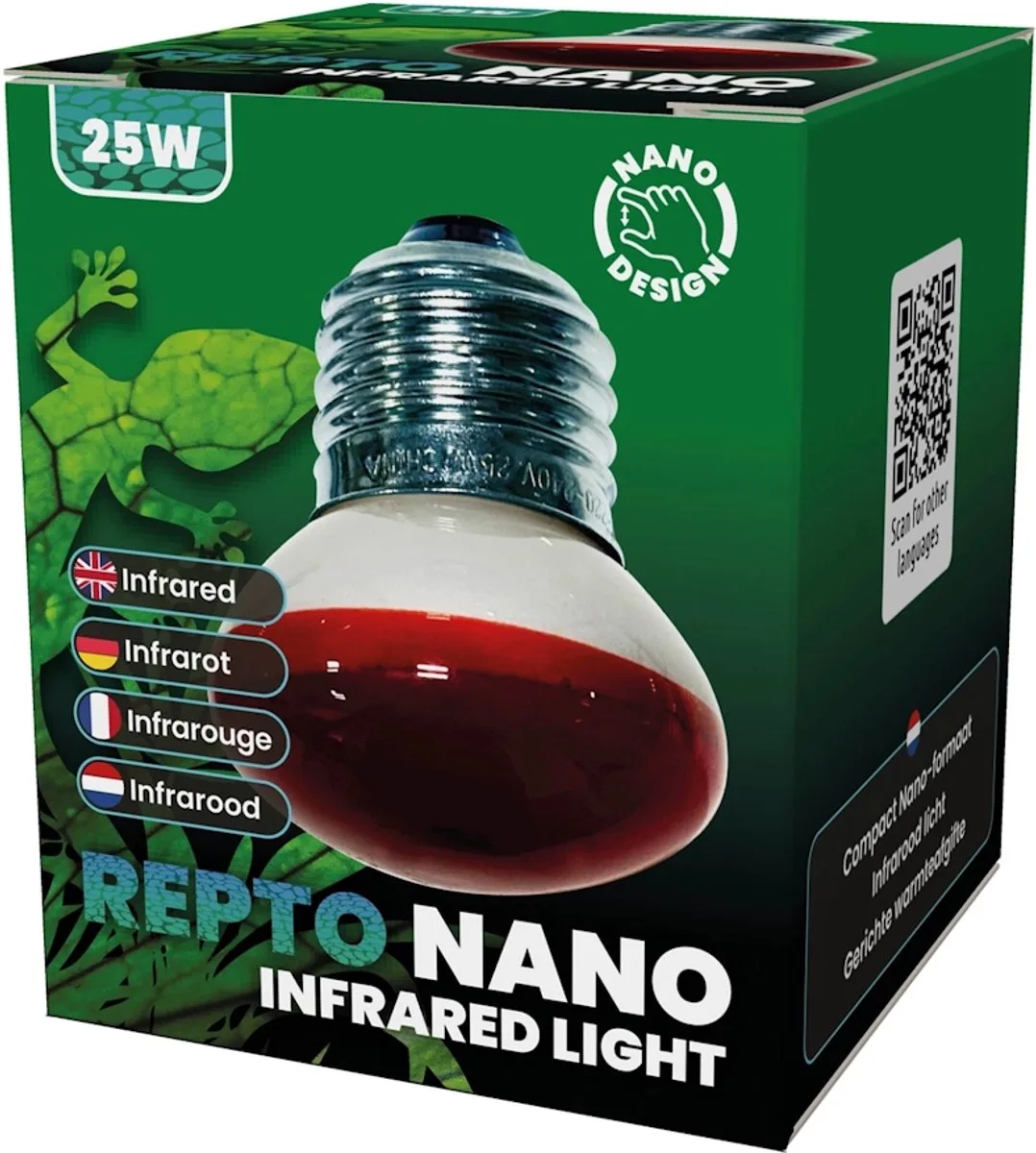 Nano Infrared Light - Infrarood Warmte Lamp by Repto in Red – product photo