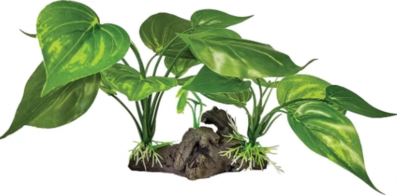Plant On Deco Light Green kunstplant 30x27x15 cm terrariumdecoratie by Repto in Green – product photo