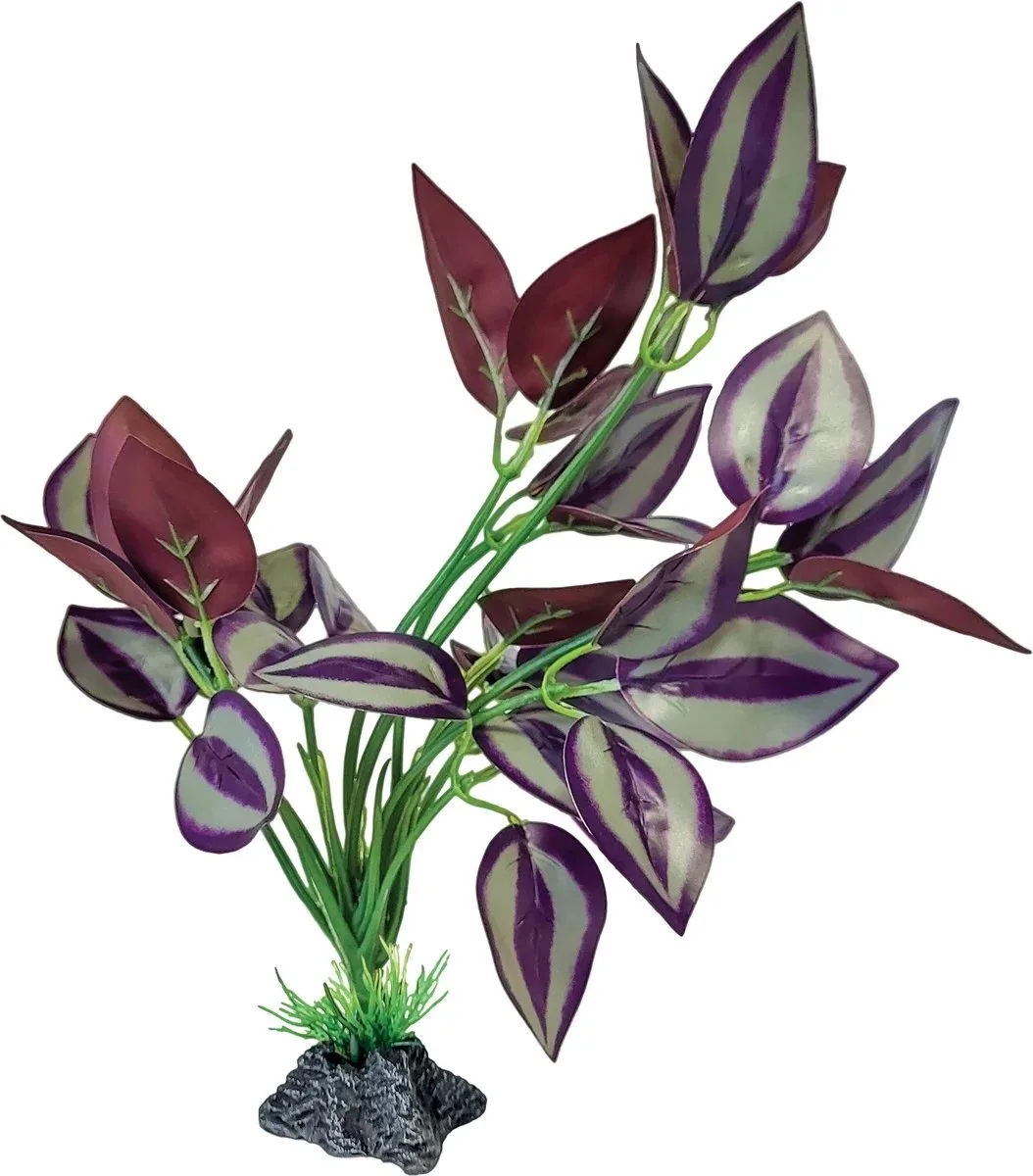 Plant Standing Purple Leaves kunstplant voor reptielen en amfibieën 19 x 15 x 23 cm by Repto in Purple – product photo