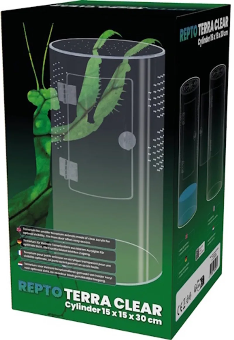 Terra Clear Cilinder - Insecten Terrarium by Repto in Color – product photo