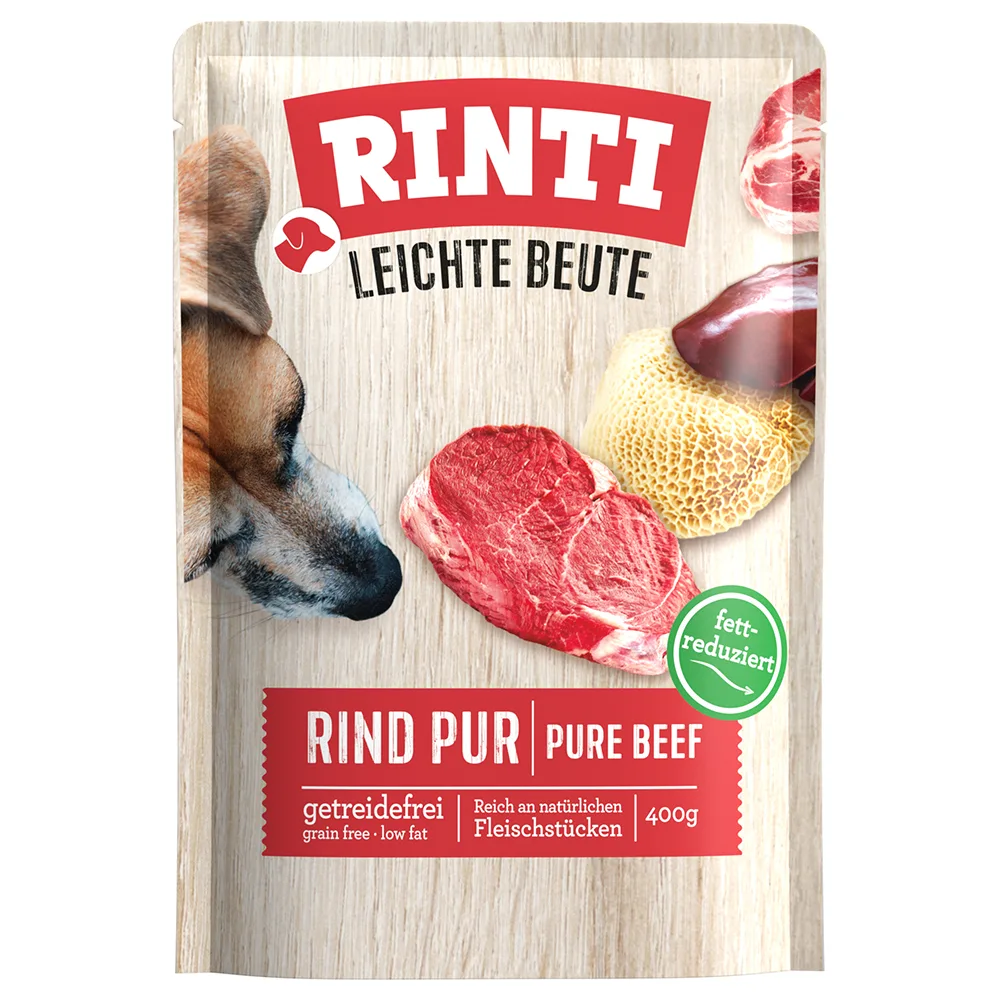 10x400g RINTI Lichte prooi puur rund natvoer voor honden by Rinti – product photo