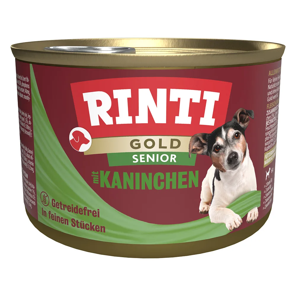 12x185g Gold Senior Konijn RINTI Hondenvoer nat van Rinti – productfoto