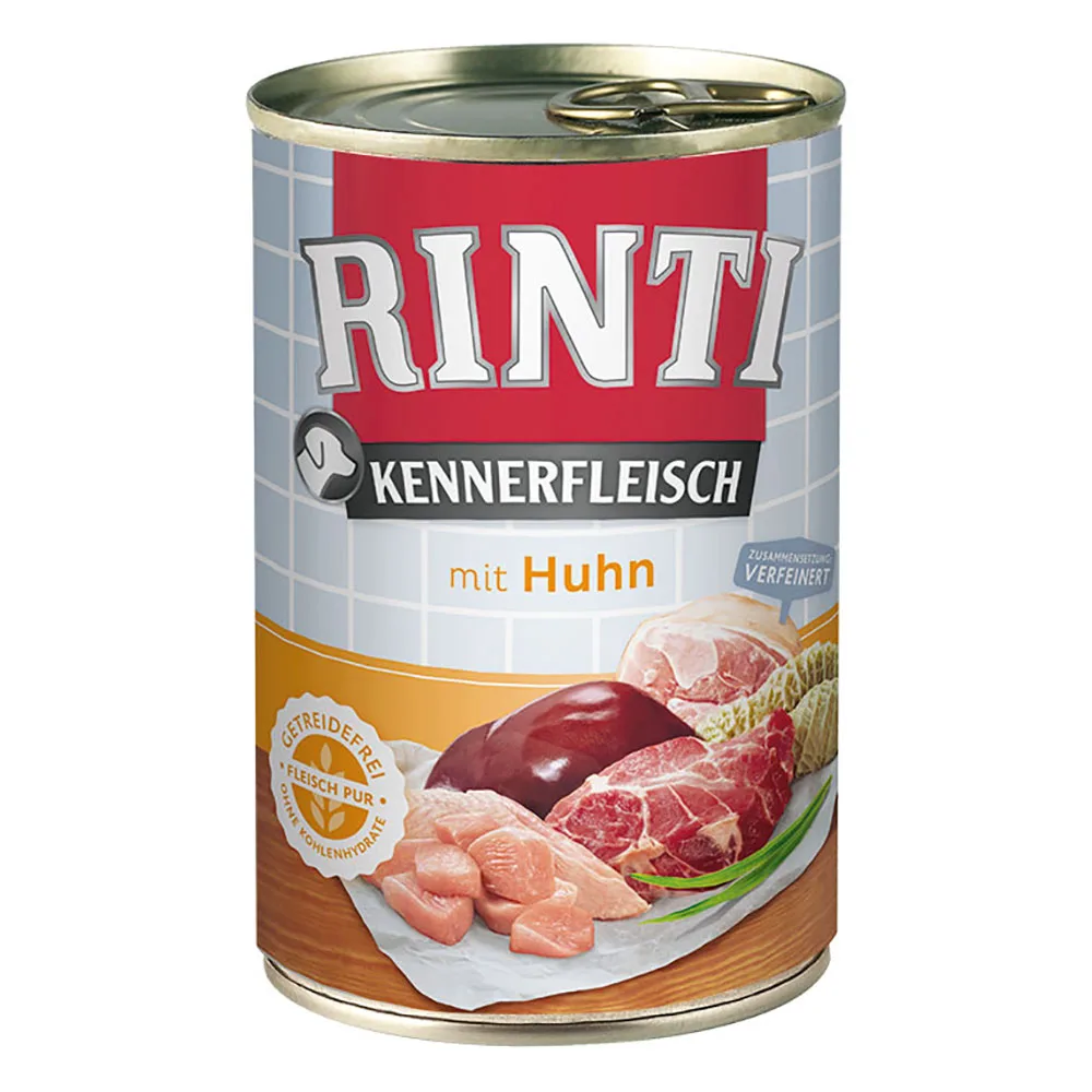 12x400g "Kennerfleisch" Mix (3 Smaken) Rinti Hondenvoer by Rinti – product photo