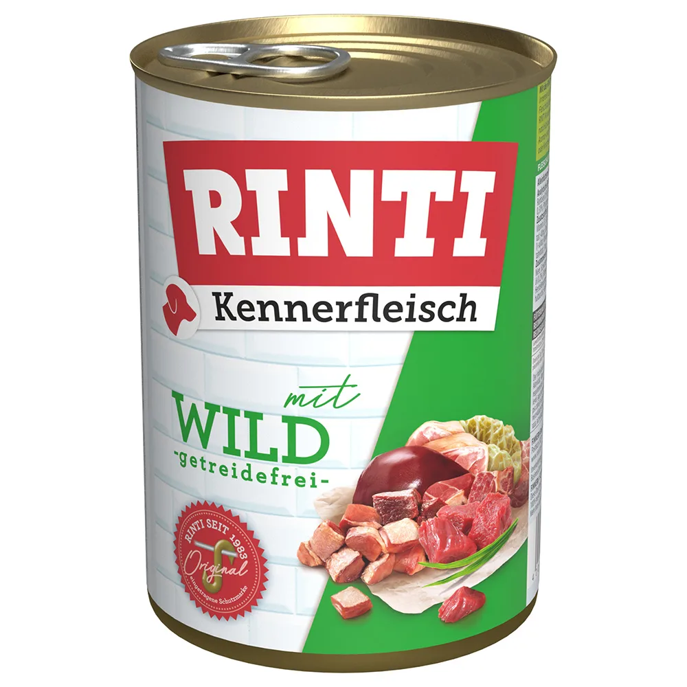 12x400g Wild Rinti "Kennerfleisch" Hondenvoer fra Rinti – produktbillede