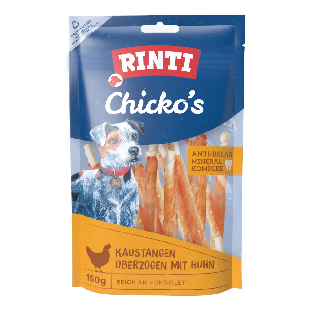 150g RINTI Chicko Kauwsticks Klein Kip Hondensnacks van Rinti – productfoto