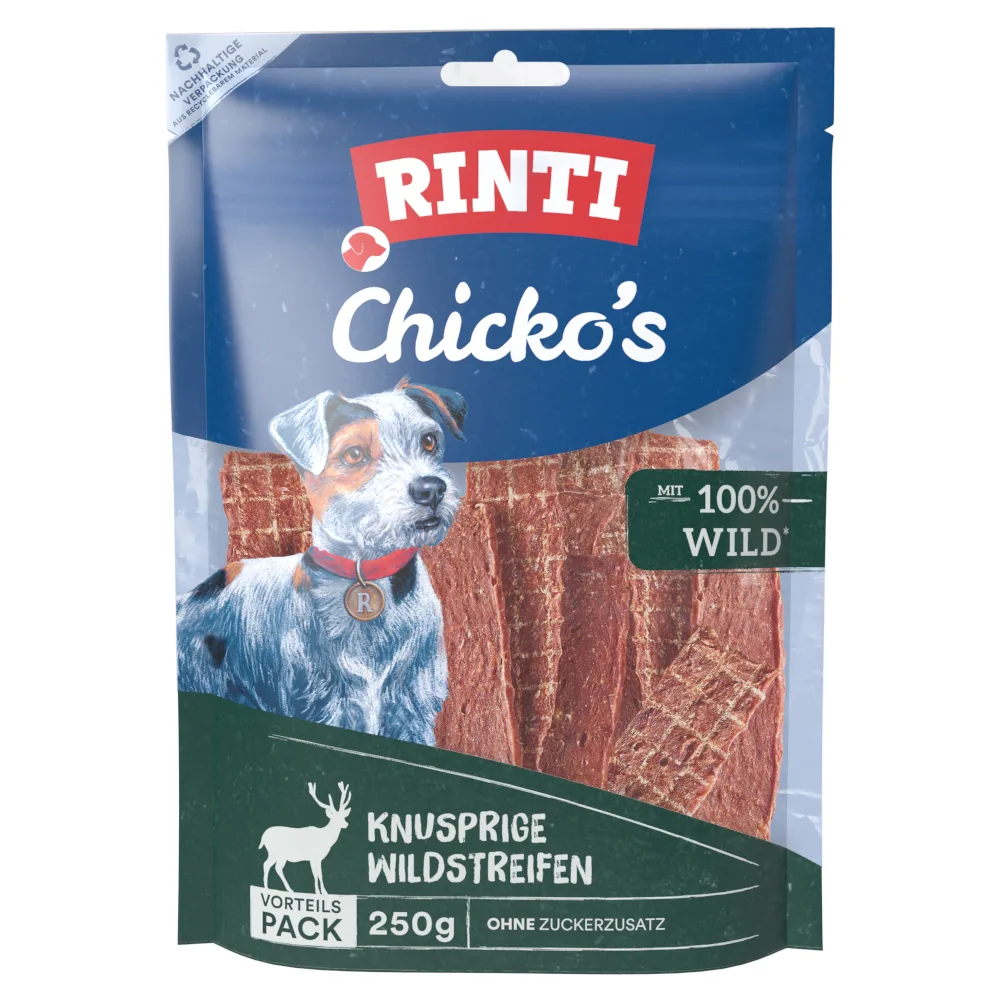 4 x 250 g Voordeelpakket RINTI Extra Chicko Wilde Honden Snacks fra Rinti – produktbillede