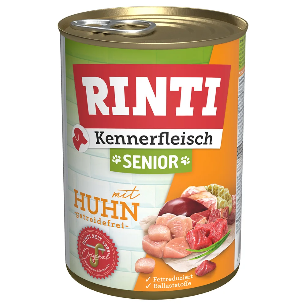 6x400g Senior "Kennerfleisch" Kip RINTI Hondenvoer van Rinti – productfoto