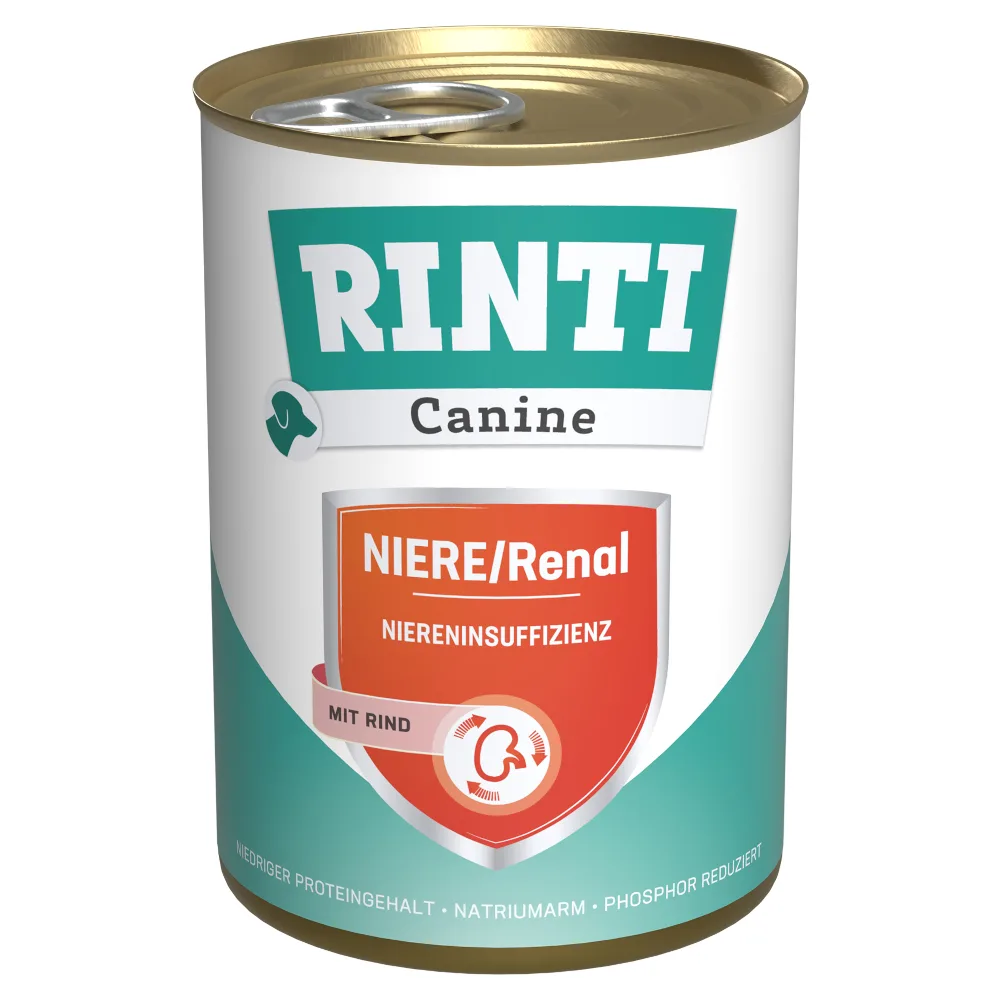 Canine Nieren-Renal met Rund 400 g Hondenvoer - 12 x 400 g van Rinti – productfoto