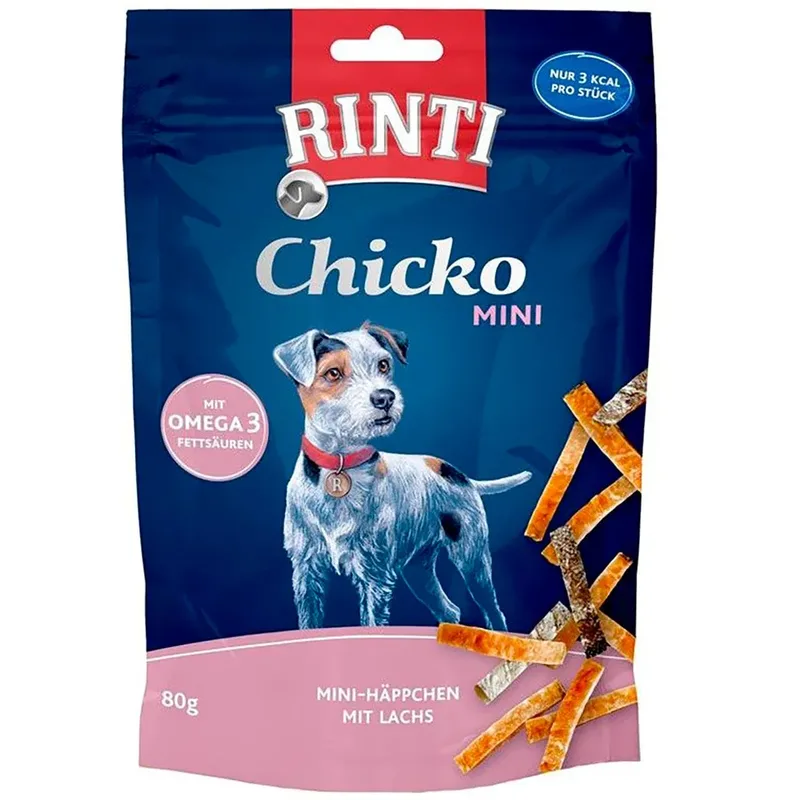 Chicko Mini Hondensnack Met Kip En Zalm 80g by Rinti – product photo
