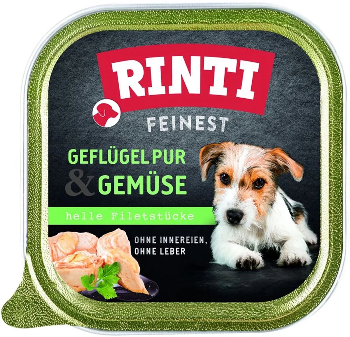 Feinest 11x150g - Puur gevogelte & groenten van Rinti – productfoto
