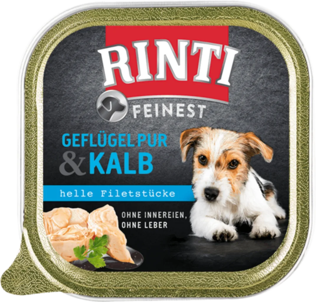Feinest 150g Schale - Geflügel Pur+Kalb van Rinti – productfoto