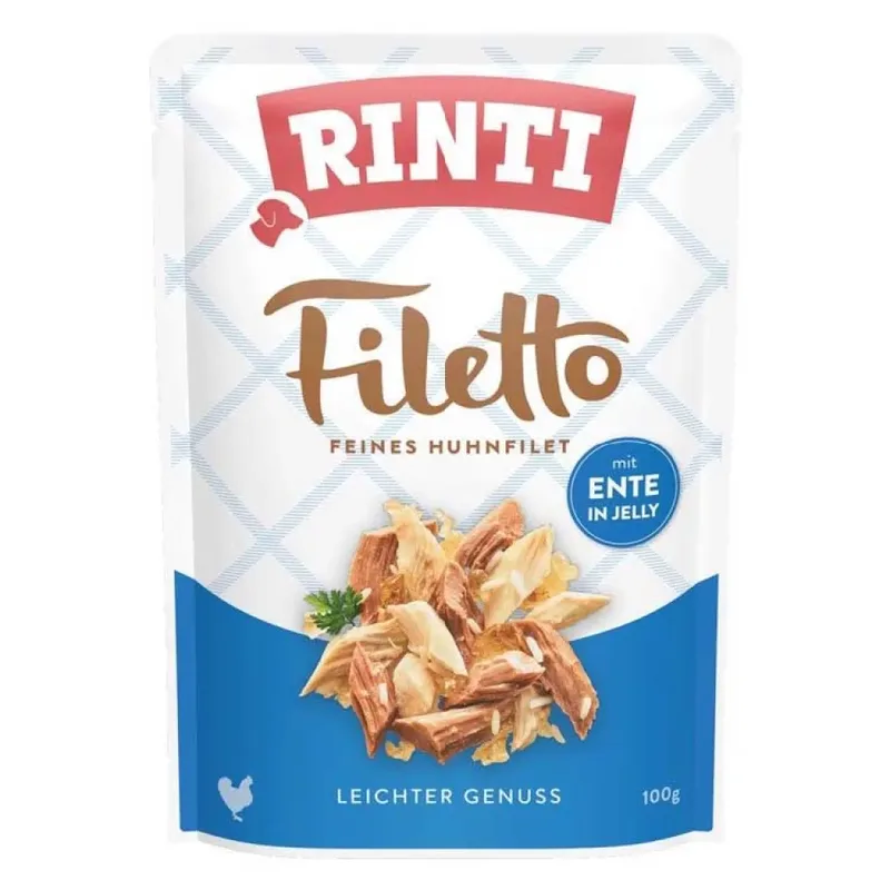 Filetto Hühnerfilet Mit Ente Hundenassfutter 100g von Rinti – Produktfoto
