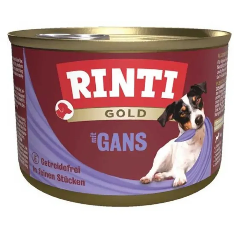 Pâtée Pour Chien à L´oie Or 185g de Rinti – photo produit
