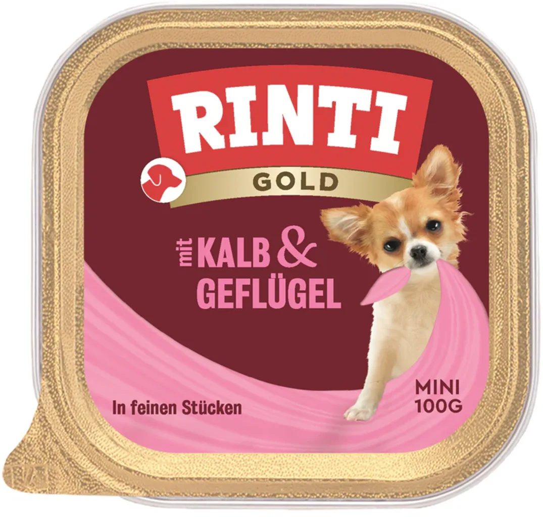 Gold Mini 100g Schale - Kalb&Geflügel van Rinti – productfoto