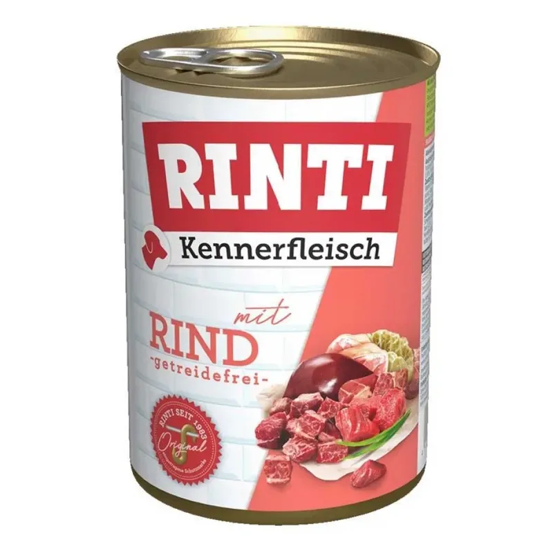 Kennerfleisch Nourriture Humide Pour Chiens Au Bœuf 400g de Rinti – photo produit