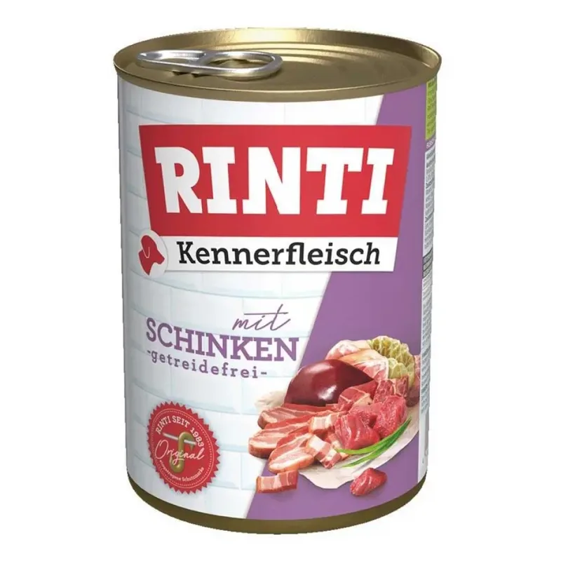 Kennerfleisch Nourriture Humide Pour Chien Au Jambon 400g de Rinti – photo produit