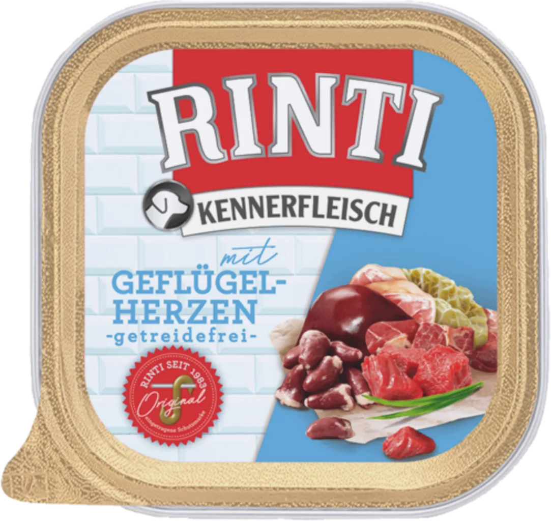 Kennerfleisch Schale 300g - Geflügelherzen by Rinti – product photo