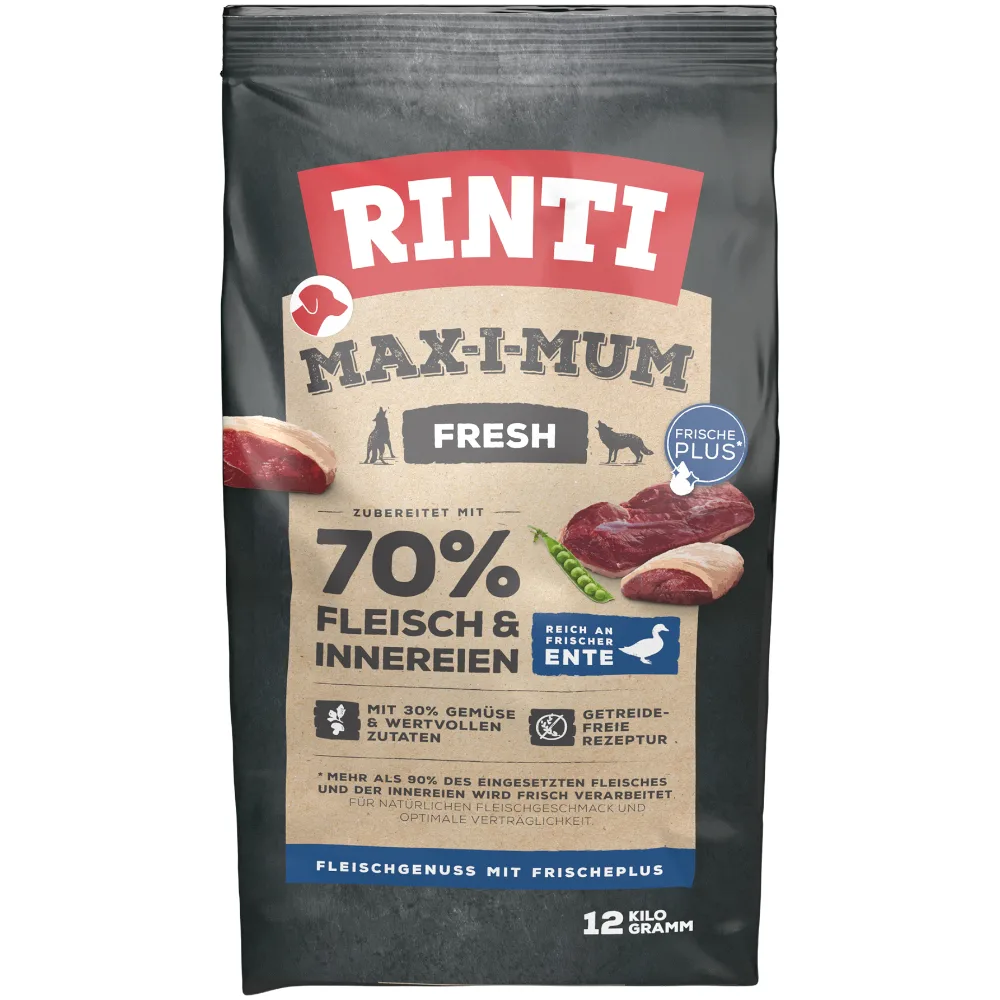 Max-i-Mum Eend Hondenvoer - 12 kg von Rinti – Produktfoto