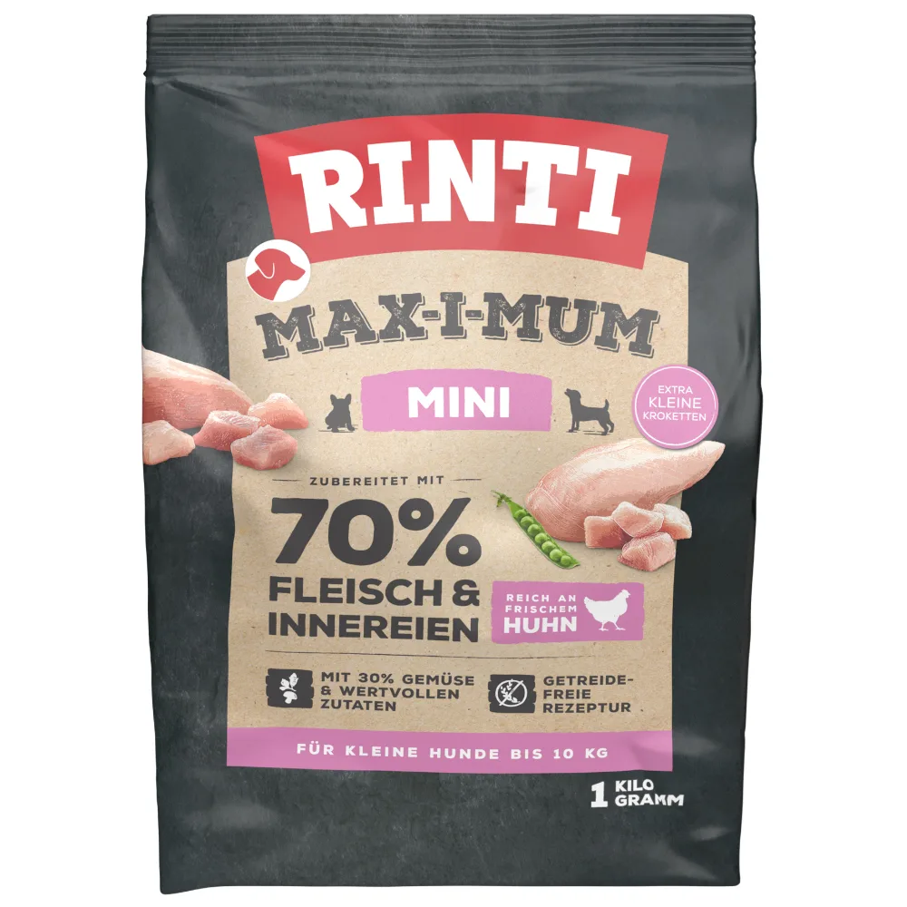 Max-I-Mum Mini Adult Kip Hondenvoer -1 kg by Rinti – product photo