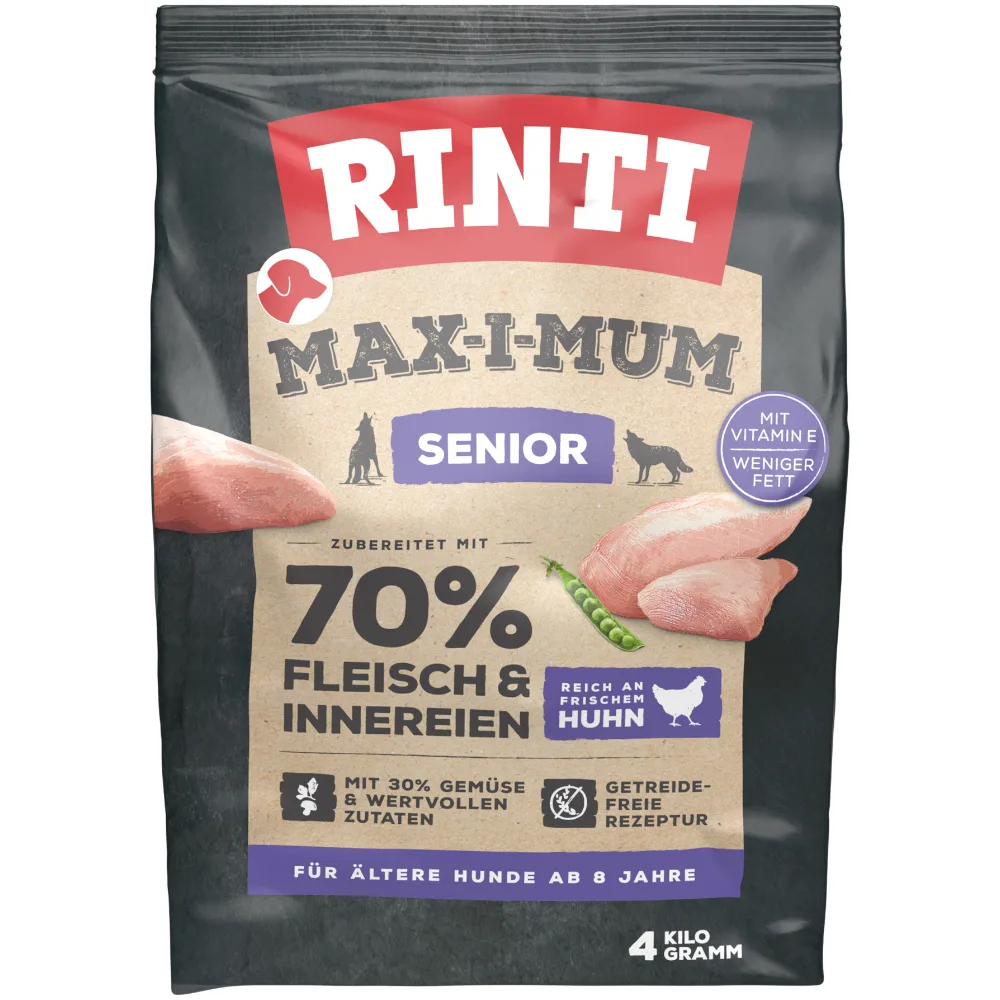 Max-i-mum Senior Kip Hondenvoer - 4 kg von Rinti – Produktfoto