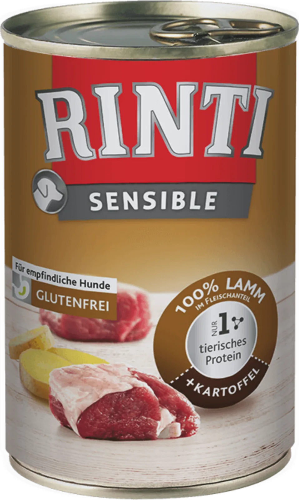 Sensible blik 400g, lam + aardappel van Rinti – productfoto