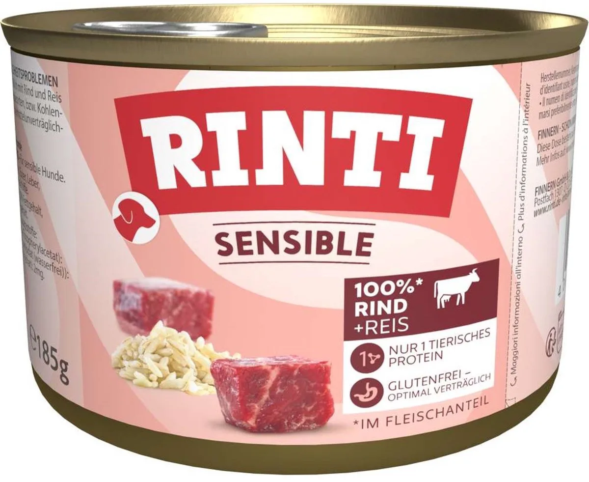 Verstandig 12x185g - Rundvlees & Rijst de Rinti – photo produit