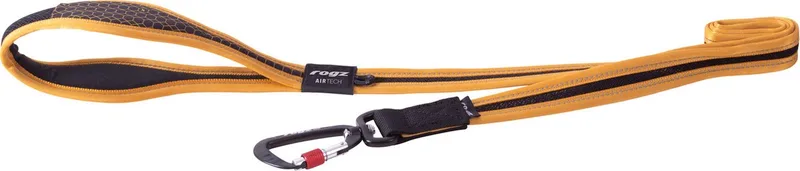 Air Tech Lijn Zwart&Oker - Hondenriem - Xl de Rogz en Noir – photo produit