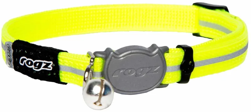 Alleycat Halsband Dayglo 4.1x21.1 cm von Rogz in Gelb – Produktfoto