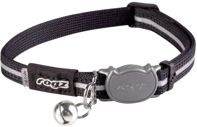 Alleycat Halsband Zwart - Kattenhalsband - Small 20-31 Cm von Rogz in Schwarz, Rot – Produktfoto