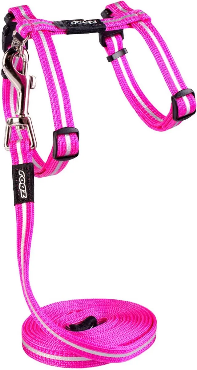 Alleycat Tuigje Met Looplijn - 11.9x21.5 cm de Rogz en Rose – photo produit