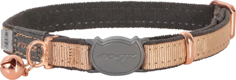 Catz Urbancat Halsband Goudkoorts - Kattenhalsband - Xs de Rogz en Gold Rush – photo produit