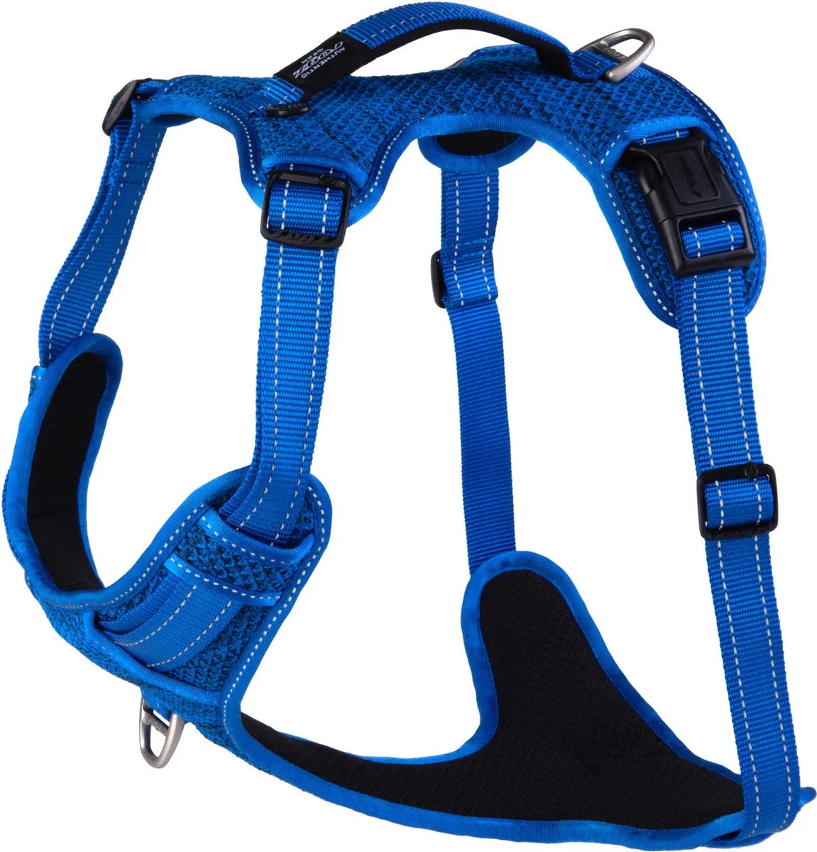 Explore Tuig Gevoerd - Hondenharnas - Xl 66-105 Cm de Rogz en Bleu – photo produit